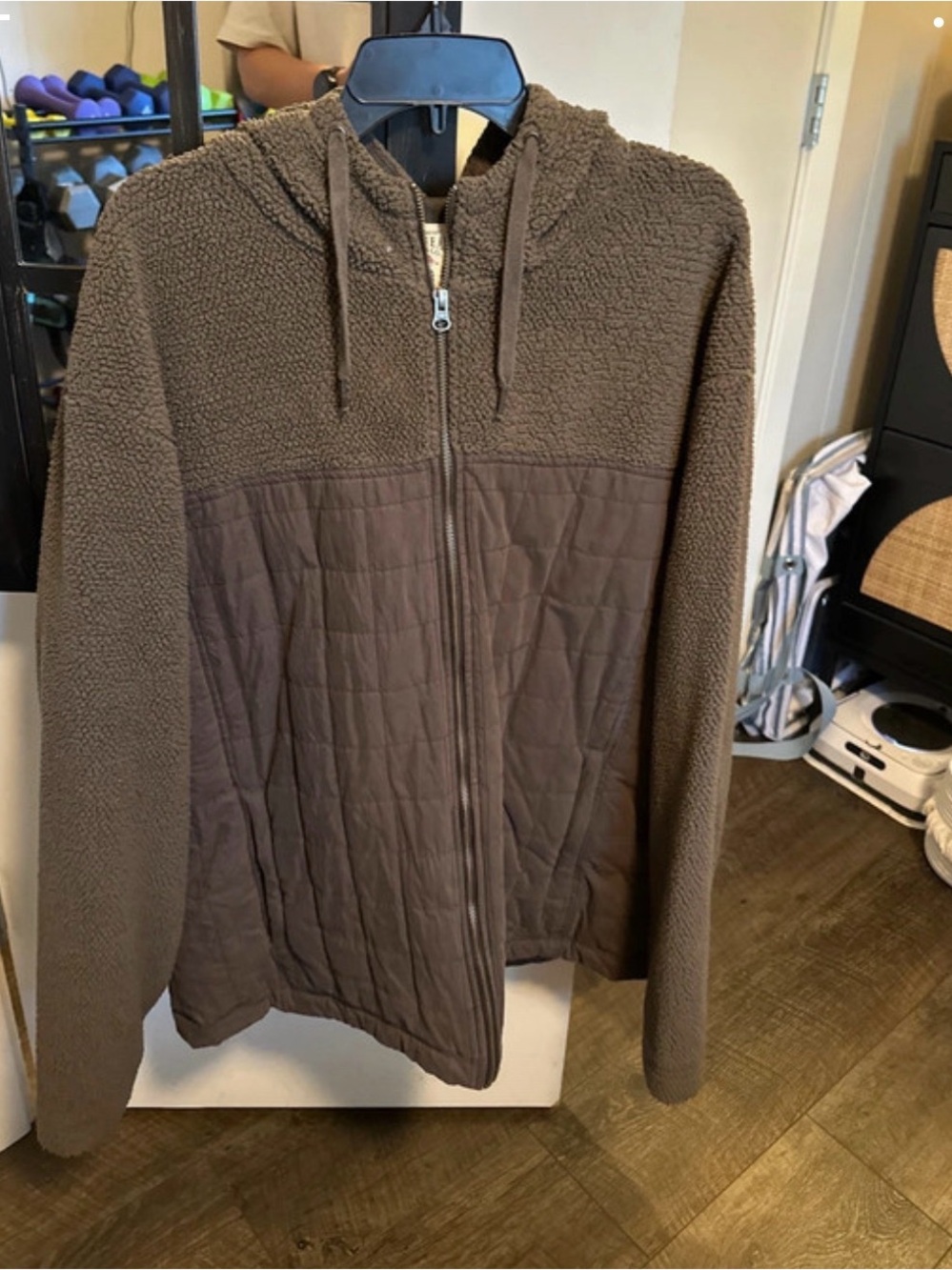 RedHead Brown Sherpa & Quilted Hooded Jacket